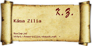 Kása Zilia névjegykártya